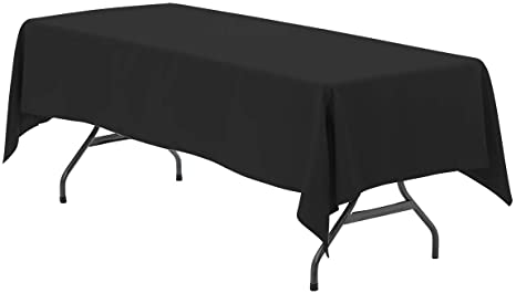 2.4m Trestle Tablecloth - Black