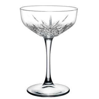 Crystal Cut Champagne Coupe 