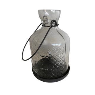 Tealight Holder - Pressed Glass Lantern