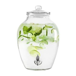 Drinks Dispenser - Round Glass With Stand - 10L