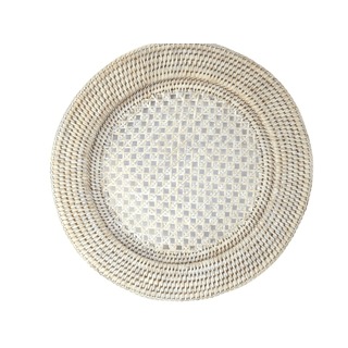 Charger Plate - Rattan White Wash