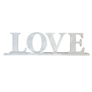LOVE small sign - White