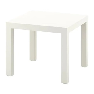 Table - Low White Square 55x55cm