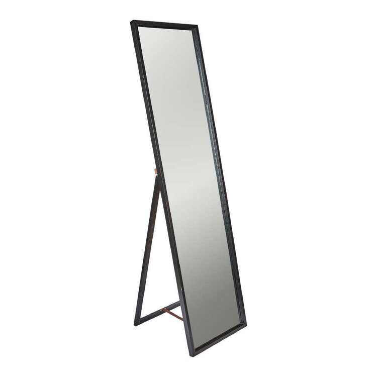 Free Standing Mirror Black 45 x 170 cm