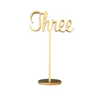 Table Number Stands - Gold - 1 to 10
