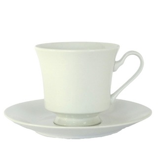 Cup and Saucer Vintage White