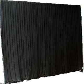 Back Drop Material - Black 6m x 3m