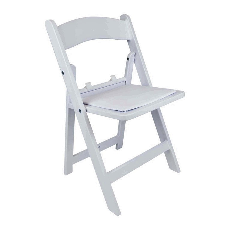 Chair - White Folding Padded Kids