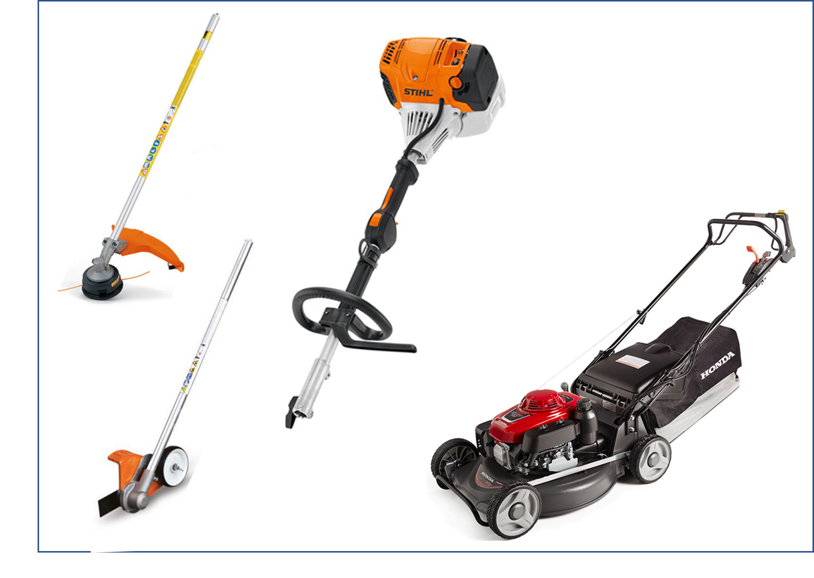 Lawn Care Package - Honda Lawn Mower - Stihl Lawn Edger & Brush Cutter