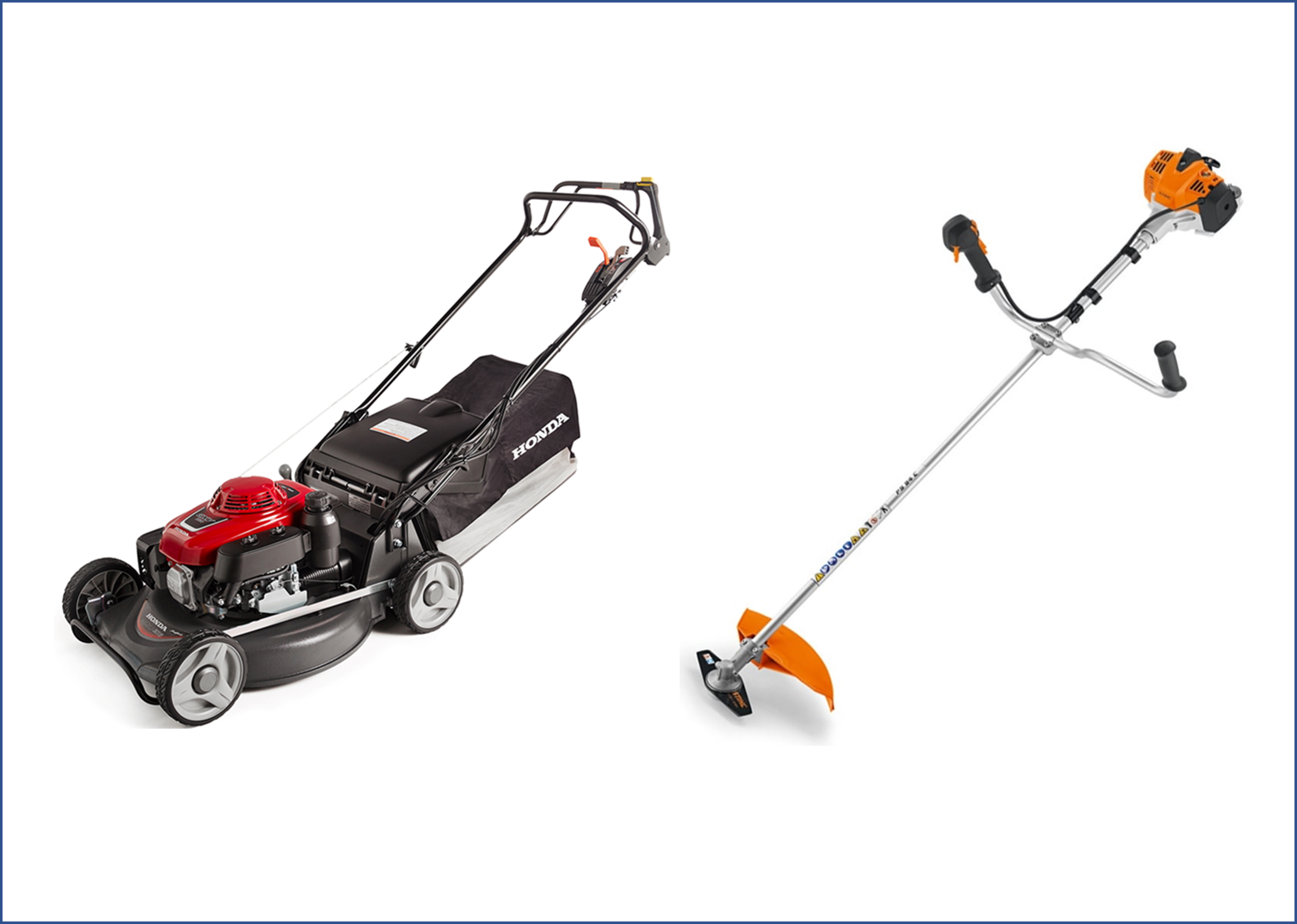 Commercial Lawn Mower & FS91 Brush Cutter Package