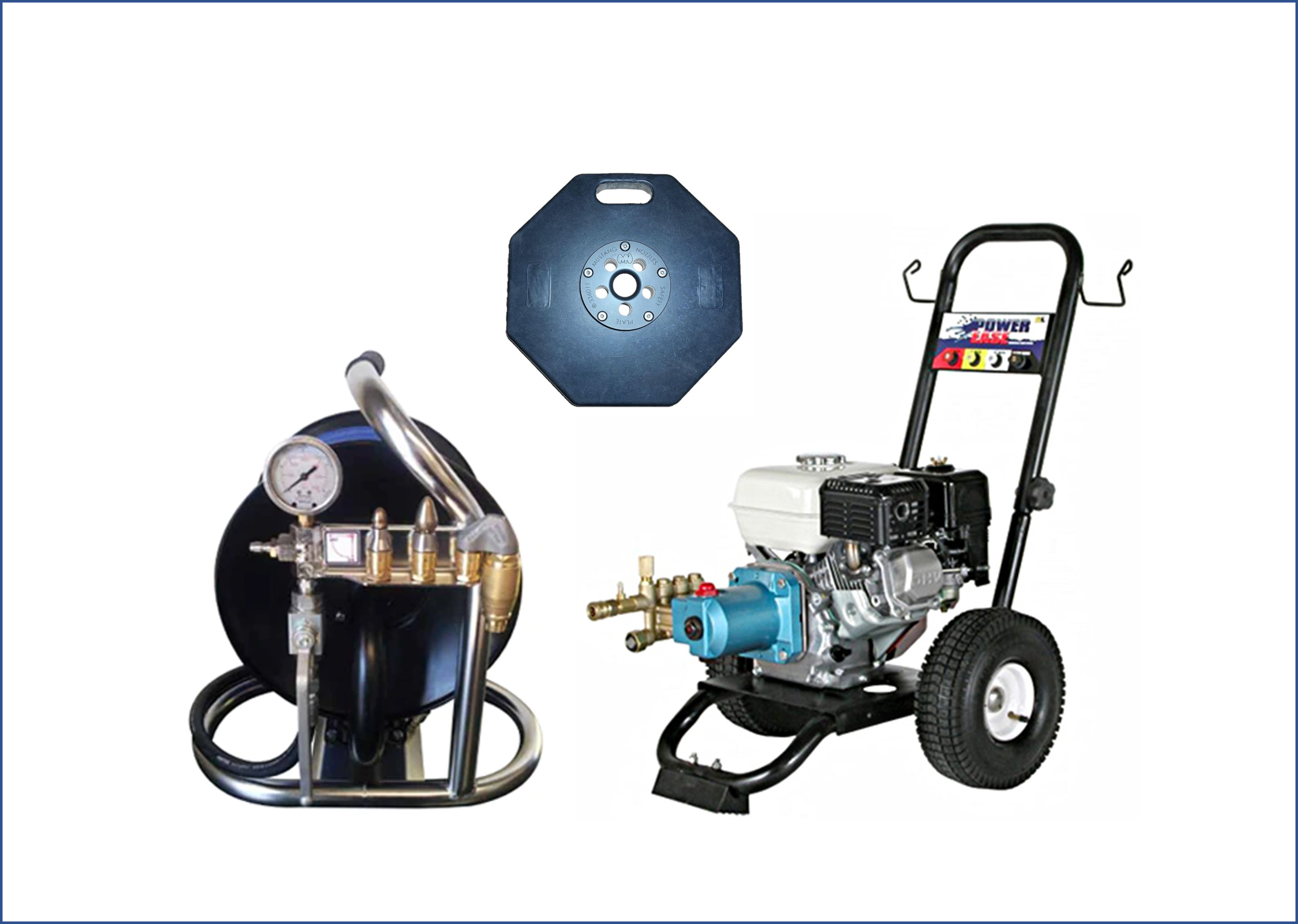 Drain Cleaner - 4000psi Pressure Washer & 60m Mini Jetter Reel 3 Jetter Heads