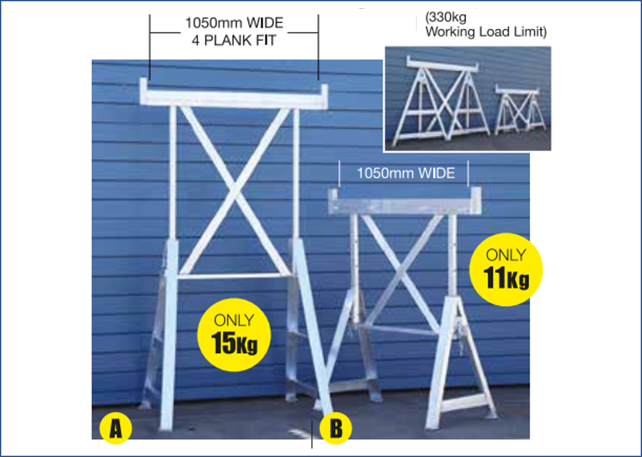 Bricklayers Trestle - Aluminium - Large